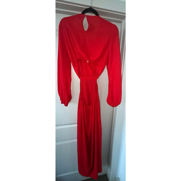 SHEIN Surplice Neck Split Thigh Cutout Dress - Picture 8 of 8